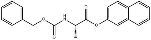 Z-L-アラニン2-ナフチルエステル 化学構造式