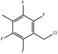 2,3,5,6-Tetrafluoro-4-methylbenzylchloride 化学構造式