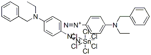 bis[p-[benzylethylamino]benzenediazonium] hexachlorostannate(2-)|