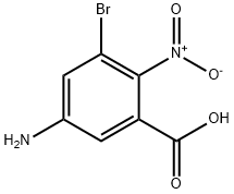 3-BROMO-2-NITRO-5-AMINOBENZOIC ACID 结构式