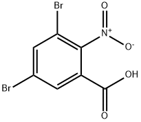 3,5-DIBROMO-2-NITRO-BENZOIC ACID 结构式