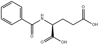 ベンゾイル-L-グルタミン酸 化学構造式