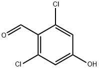 2,6-ジクロロ-4-ヒドロキシベンズアルデヒド 化学構造式