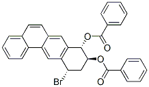 Benz(a)anthracene-8,9-diol, 11-bromo-8,9,10,11-tetrahydro-, dibenzoate , (8alpha,9beta,11alpha)- 化学構造式