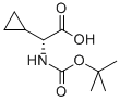 BOC-D-シクロプロピルグリシン 化学構造式
