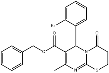 benzyl 6-(2-bromophenyl)-8-methyl-4-oxo-3,4-dihydro-2H,6H-pyrimido[2,1-b][1,3]thiazine-7-carboxylate|