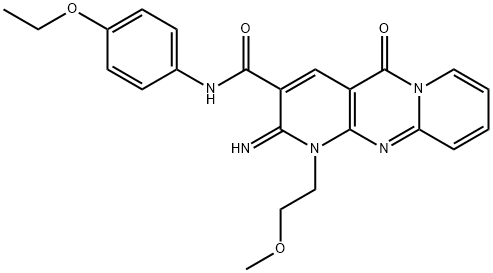N-(4-ethoxyphenyl)-2-imino-1-(2-methoxyethyl)-5-oxo-1,5-dihydro-2H-dipyrido[1,2-a:2,3-d]pyrimidine-3-carboxamide Structure
