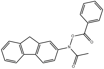N-BENZOYLOXY-2-ACETYLAMINOFLUORENE Structure