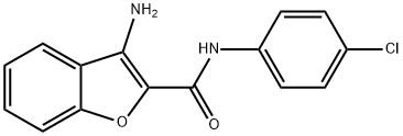 3-AMINO-N-(4-CHLOROPHENYL)-1-BENZOFURAN-2-CARBOXAMIDE Struktur