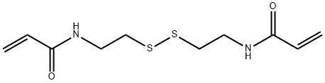 N,N'-ビス(アクリロイル)シスタミン 化学構造式
