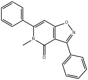 3,6-DIPHENYL-5-METHYLISOXAZOLO(4,5-C)-PYRIDIN-4(5H)-ONE Struktur