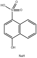 1-ナフトール-4-スルホン酸ナトリウム 化学構造式