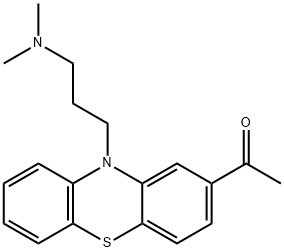 乙酰丙嗪,61-00-7,结构式