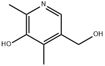 3-ヒドロキシ-2,4-ジメチルピリジン-5-メタノール 化学構造式