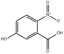 2-ニトロ-5-ヒドロキシ安息香酸 化学構造式