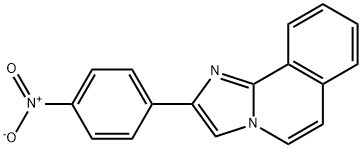 2-(4-硝基苯基)咪唑并[2,1-A]异喹啉, 61001-13-6, 结构式