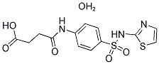 スクシニルスルファチアゾール水和物 化学構造式