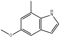 5-メトキシ-7-メチル-1H-インドール 化学構造式