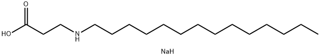 N-十四烷基-Β-丙氨酸钠 结构式