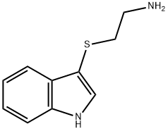 2-((1H-吲哚-3-基)硫代)乙烷-1-胺, 61021-52-1, 结构式