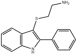 2-(2-PHENYL-1H-INDOL-3-YLSULFANYL)-ETHYLAMINE,61021-64-5,结构式