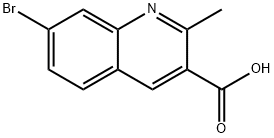 7-BROMO-2-METHYLQUINOLINE-3-CARBOXYLIC ACID Structure