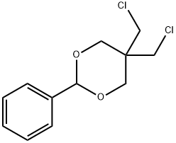 5,5-BIS(CHLOROMETHYL)-2-PHENYL-1,3-DIOXANE 化学構造式