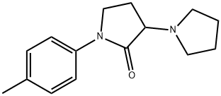 1-(4-Methylphenyl)-3-(1-pyrrolidinyl)pyrrolidin-2-one Structure
