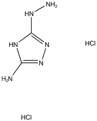 5-Hydrazinyl-4H-1,2,4-triazol-3-amine dihydrochloride Struktur