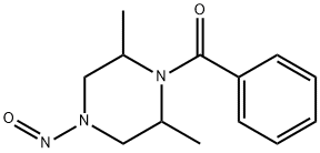 4-Benzoyl-3,5-dimethyl N-nitrosopiperazine Structure