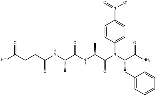 SUC-ALA-ALA-PHE-PNA,61043-53-6,结构式