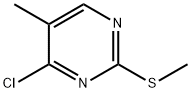 4-クロロ-5-メチル-2-(メチルチオ)ピリミジン 化学構造式