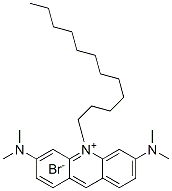 3,6-Bis-(dimethylamino)-10-dodecylacridinium bromide Struktur