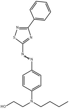 2-[butyl[4-[(3-phenyl-1,2,4-thiadiazol-5-yl)azo]phenyl]amino]ethanol Struktur