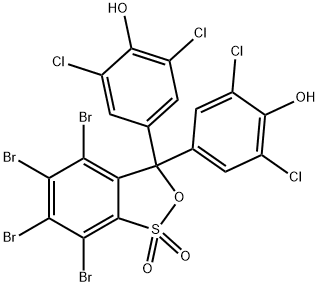 4,4'-(4,5,6,7-tetrabromo-3H-2,1-benzoxathiol-3-ylidene)bis[2,6-dichlorophenol] S,S-dioxide|四氯苯酚四溴磺酞