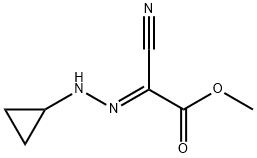 Acetic acid, cyano(cyclopropylhydrazono)-, methyl ester, (2E)- (9CI) Struktur