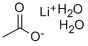 二水乙酸锂,6108-17-4,结构式
