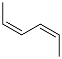 CIS,CIS-2,4-HEXADIENE Struktur