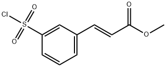 (E)-3-[3-(氯磺酰基)苯基]丙烯酸甲酯 结构式
