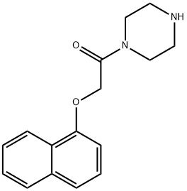 Piperazine, 1-[(1-naphthalenyloxy)acetyl]- (9CI) 化学構造式