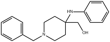 1-苄基-4-(苯氨基)哌啶-4 - 甲醇, 61086-04-2, 结构式