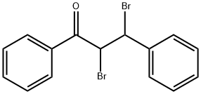 2,3-二溴代-1,3-二苯基-1-丙酮 结构式
