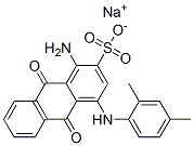 1-Amino-4-[(2,4-dimethylphenyl)amino]-9,10-dihydro-9,10-dioxo-2-anthracenesulfonic acid sodium salt,61109-39-5,结构式