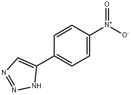 4-(4-ニトロフェニル)-1H-1,2,3-トリアゾール 化学構造式