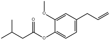 3-メチル酪酸2-メトキシ-4-(2-プロペニル)フェニル 化学構造式