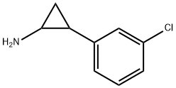 2-(3-氯苯基)环丙胺, 61114-40-7, 结构式