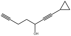 1,6-Heptadiyn-3-ol, 1-cyclopropyl- (9CI) Structure