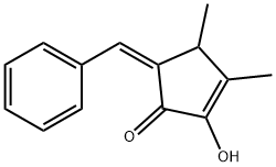 2-Cyclopenten-1-one, 2-hydroxy-3,4-dimethyl-5-(phenylmethylene)-, (5Z)- (9CI) 结构式