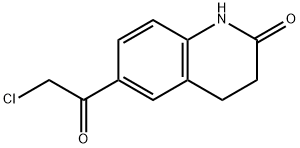 6-(2-氯乙酰基)-3,4-二氢-2(1H)-喹啉酮 结构式