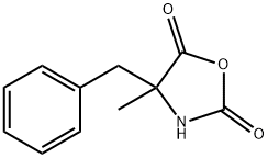 2,5-Oxazolidinedione,  4-methyl-4-(phenylmethyl)- 化学構造式